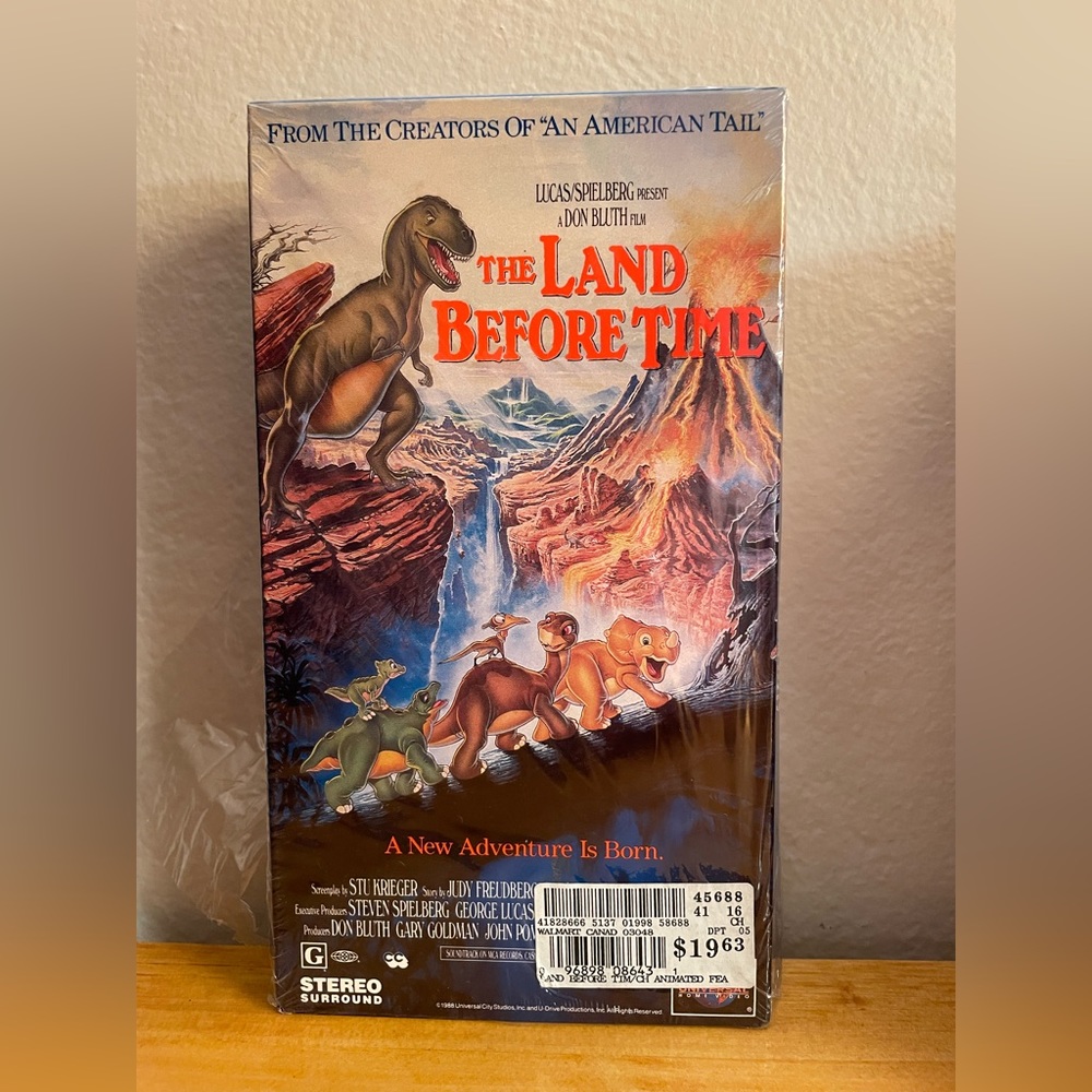 🦕 Vintage The Land Before Time MCA Universal VHS Classic Dinosaur Animation 🦖
